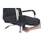 Global Industrial High Back Fabric Task Chair, Black, Fixed Arms, High Back 695622BK - alternate 5